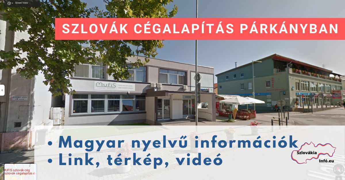 szlovák cégalapítás Párkányban